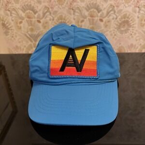 Aviator Nation Trucker Hat Logo Patch One Size Blue Mesh
